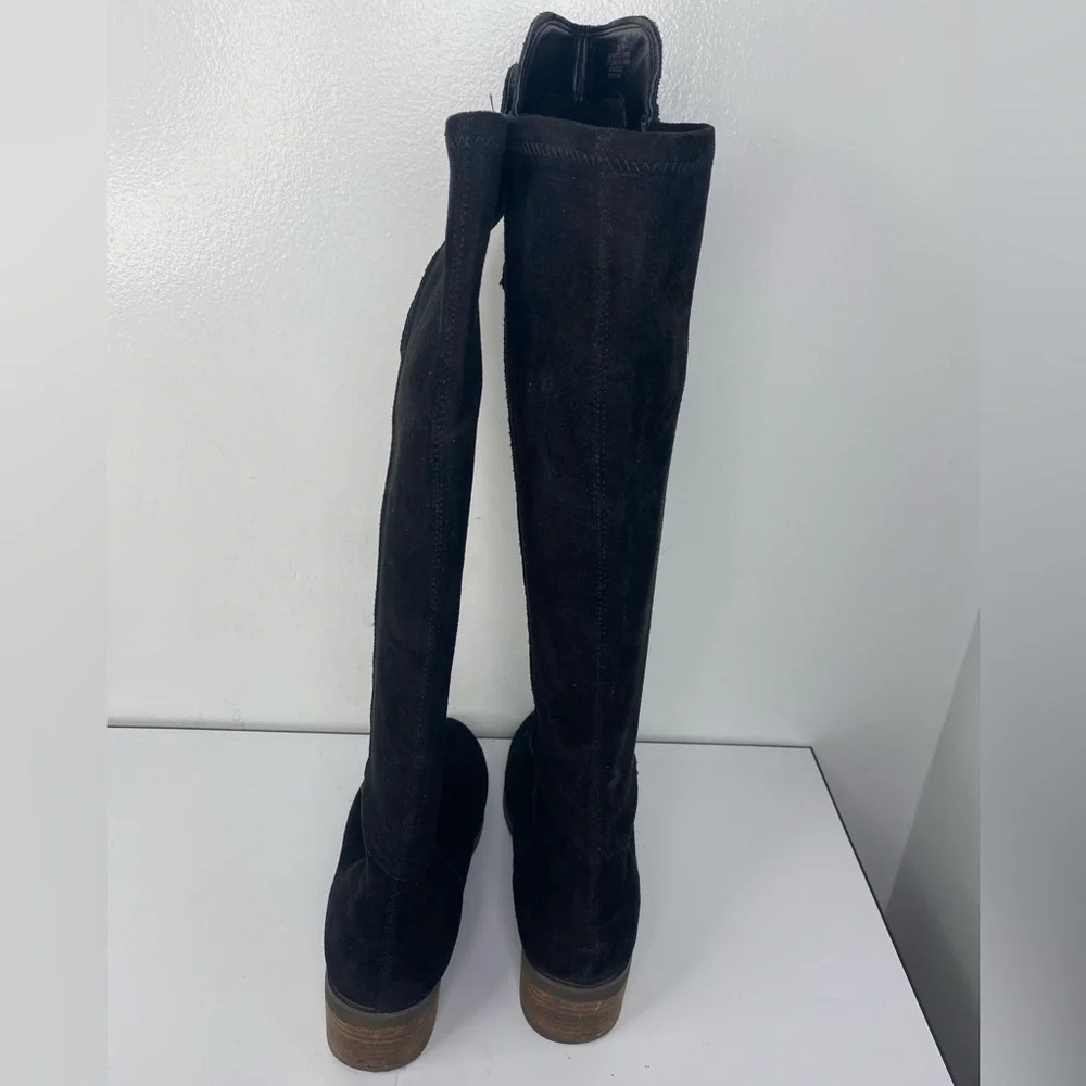 Lucky Brand Black Suede Over-the-Knee Boots